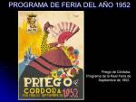 04.08. PROGRAMA DE FERIA DEL AÑO 1952