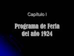 012. Programa de Feria del año 1924.