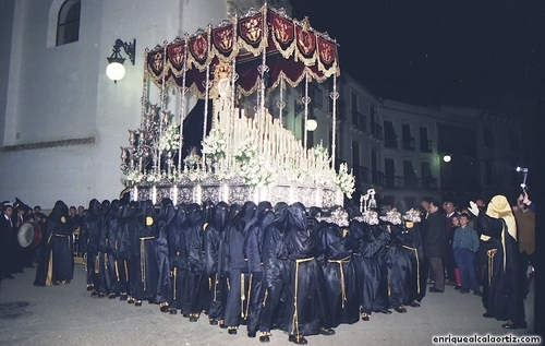 30.10.013. Soledad. Semana Santa. Priego, 1994. (Foto, Arroyo Luna).