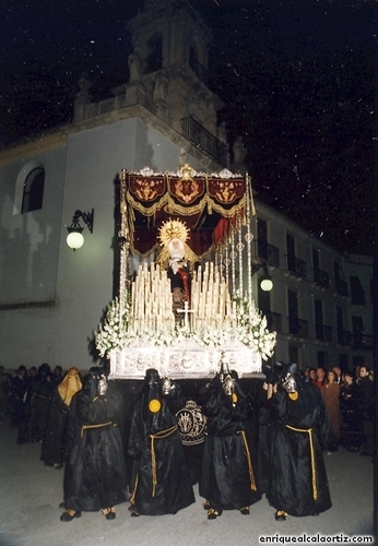 30.10.012. Soledad. Semana Santa. Priego, 1999. (Foto, Arroyo Luna).