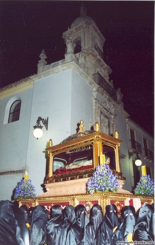 30.10.024. Soledad. Semana Santa. Priego, 2000. (Foto, Arroyo Luna).