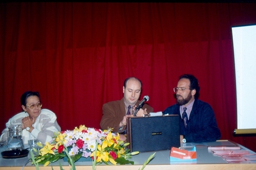 0215.030392. Jornadas historia. M. Asquerino, F. Durán y Federico Castro.
