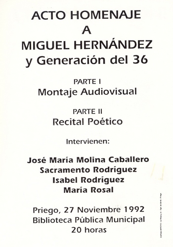 051. Acto de homenaje a Miguel Hernández
