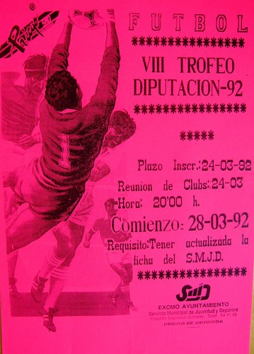 070. Fútbol. VIII Trofeo Diputación 92
