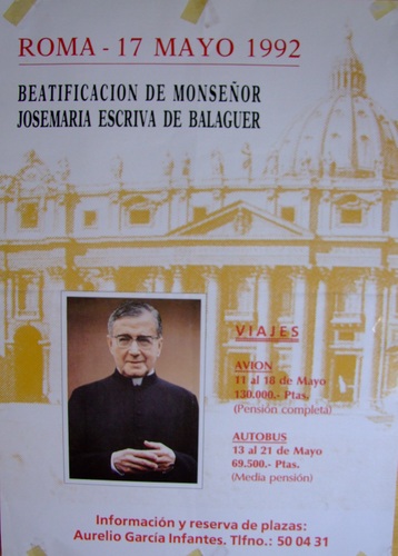 688. Beatificación de Josemaría Escrivá