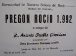704. Pregón Rocío 1992