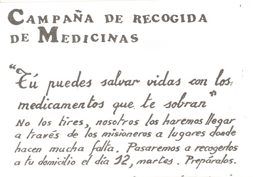 779. Campaña de recogida de medicinas