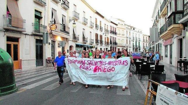 Manifestación para municipalizar las aguas