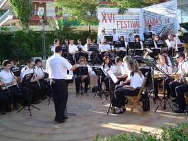 Banda Municipal de Música de Priego de Córdoba en Punta Umbría.