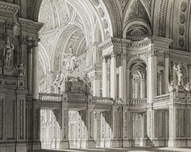 "Interior de templo romano", por José Ãlvarez Cubero.