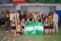 Los infantiles de voleibol con la medalla de oro del Campeonato de España