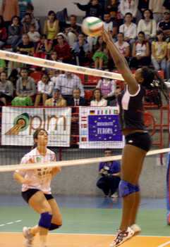 Jessica Rivera, jugadora de voleibol. (Foto, M. Pulido)