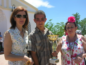 La Alcaldesa en la romería Virgen de la Cabeza.