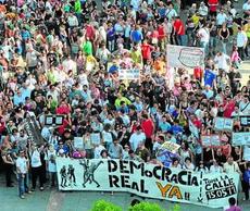 Manifestación de los indignados.